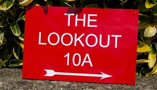 These are available in ten colours. Good Value Address Signs