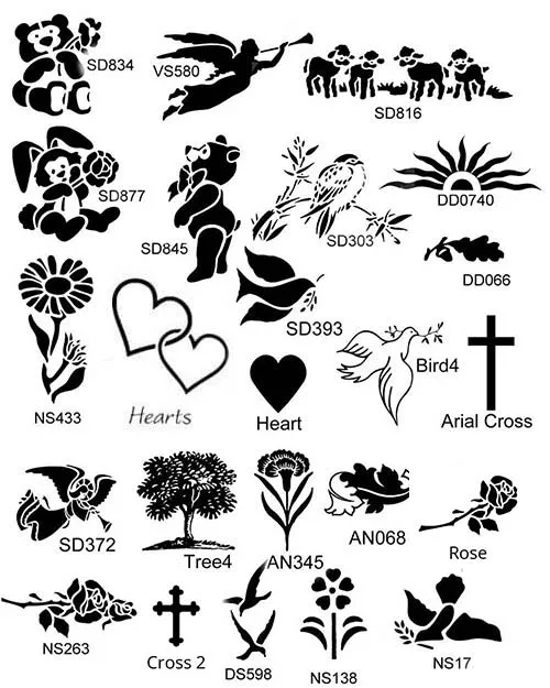 These are our most popular images used on memorials and memorial plaques. Images for Memorials