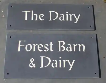 Matching Slate Signs
