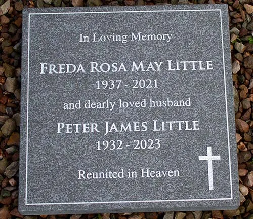 We will sand the gloss off on request. Honed Grey Granite