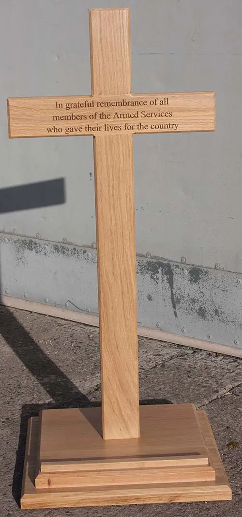 Memorial Cross on a Base