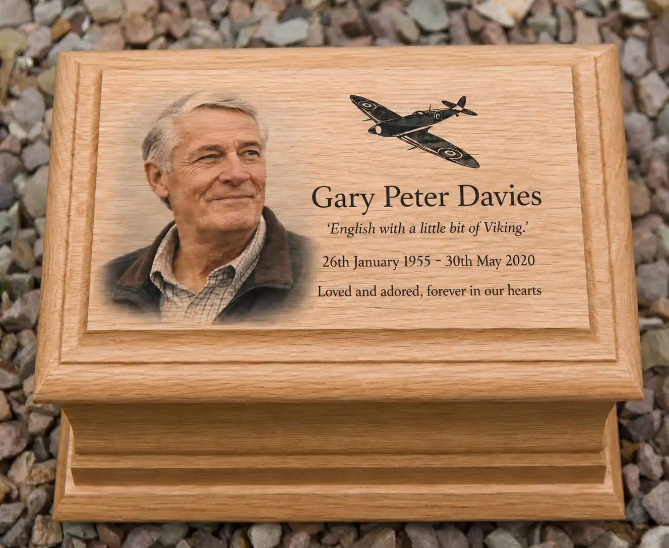 Ashes Casket with Full Colour Photo