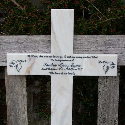 Marble Corian Cross