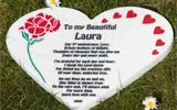 Corian heart shaped plaque Corian heart shaped plaque