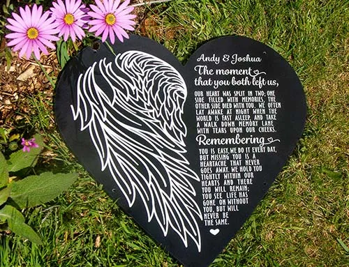 This was made using cutomers artwork. Black Heart Plaque