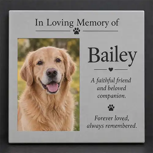 Great for personalised gifts Full Colour Dog Memorial