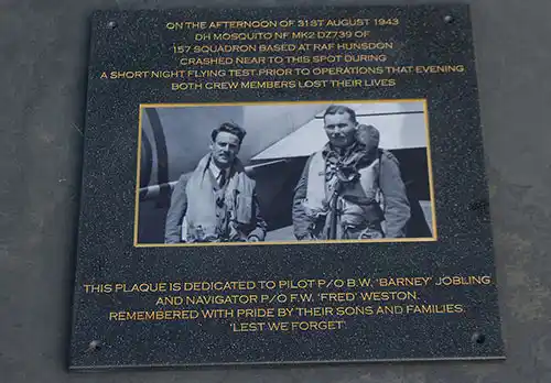 This photo plaque was inset into a corian plaque. Black and White Photo Memorial.
