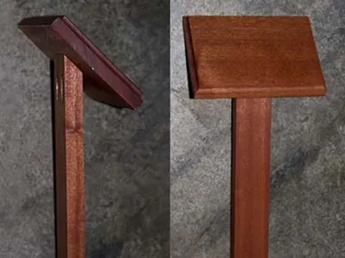 These are ideal for smaller plaques Back Fixed Wooden Stakes