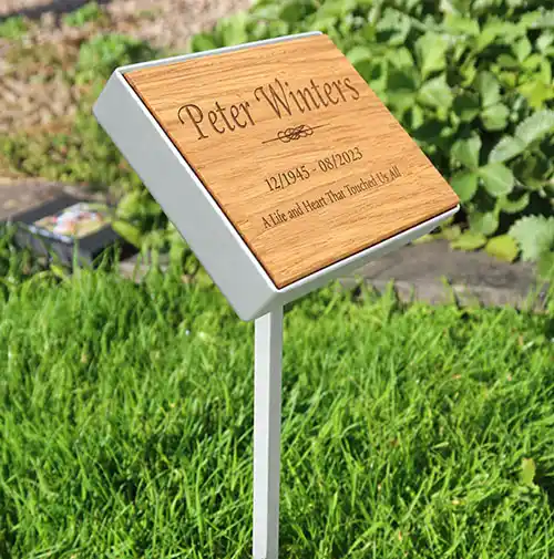 Other materials are available. Oak Plaque in Plaque Holder
