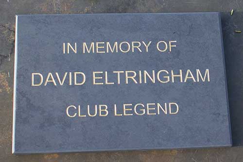 Slate Memorial with Cream Letters