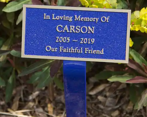 Cast Bronze Memorial Bronze Plaque on a Stake