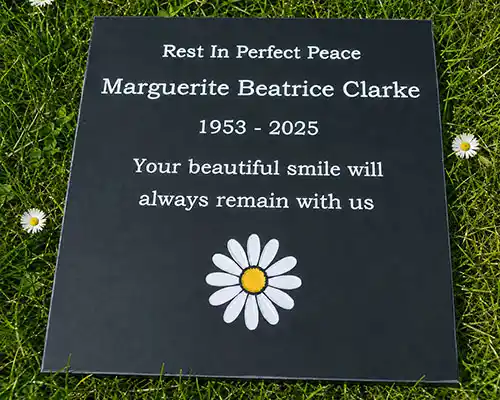 Slate Memorials Oiled Slate Memorial Tablet