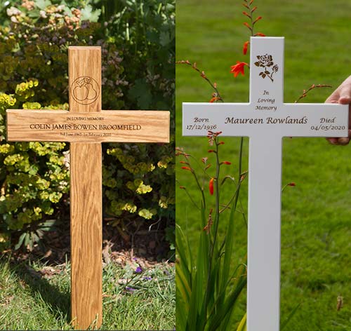 Wooden Memorial Crosses