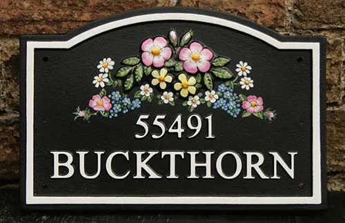Polyurethane is better than meteal in many ways Cast Polyurethane House Sign