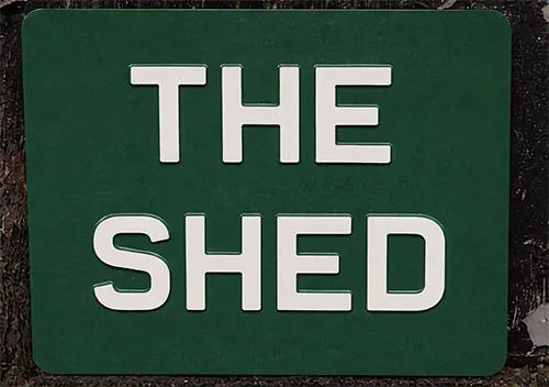 These signs are very durable. Embossed Aluminium Sign