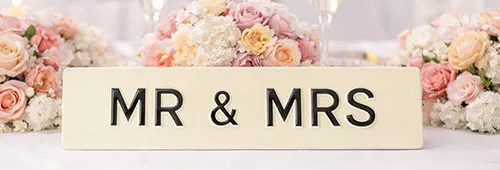 These name plates can be used in so many ways. Wedding Sign - Gift Plaque