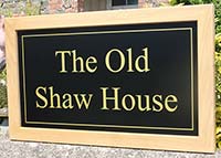 Oak Framed House Sign.