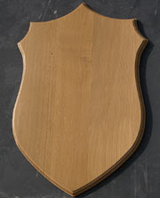 Natural Oak Taxidermy / Award Shield in Natural Oak