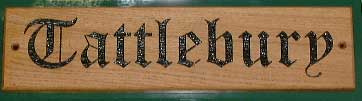 4" wooden house sign