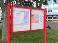A range of superb quality metal notice boards for outdoor use.