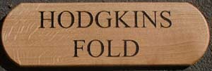 wooden sign - oval ends