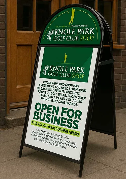 title here A-Board with D shaped Header