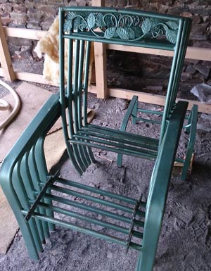Chairs to be sand blasted