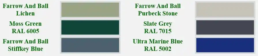 Other colours can be ordered in. Metal Paint Colours