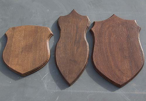 Standard Oak Taxidermy Shields