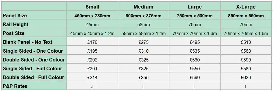 Entrance Sign Prices