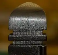 title here Shaped post top