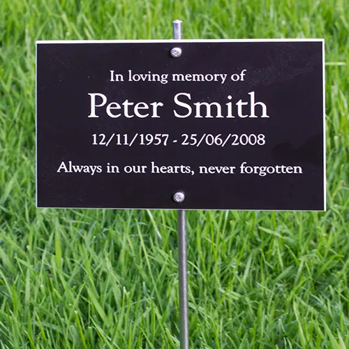 title here Stainless steel rod stake