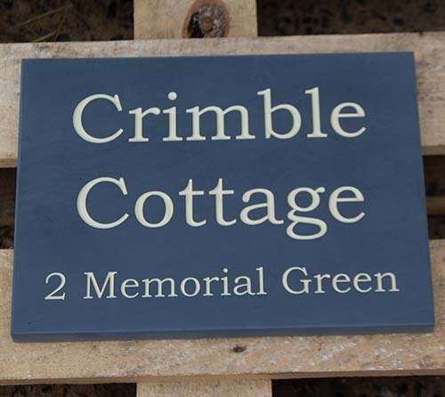 Welsh Slate House Sign