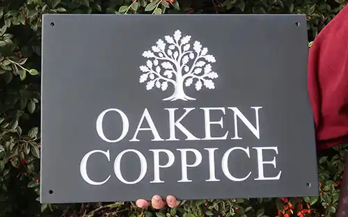 We have a wide selection of standard images. Slate House Sign With Image