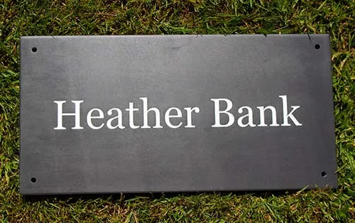 Welsh slate is considered by many to be the best slate in the world Welsh Slate House Sign
