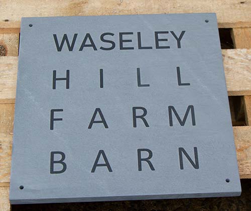 Slate Sign with Raised Letters