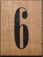 House Number with Black Letters