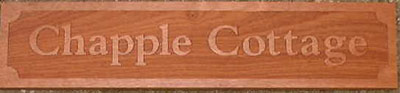 Sapele House Name Plate