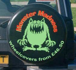 Monster Madness Wheel Cover
