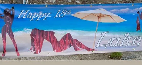 We can create the design for you. Birthday Event Banner