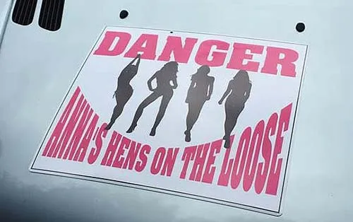 These can be created with any design. Magnetic Wedding Signs