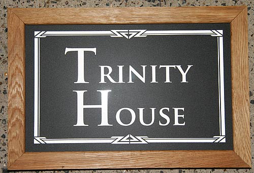 Reflective Sign With Wooden Frame