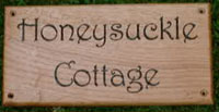 Wooden House Sign
