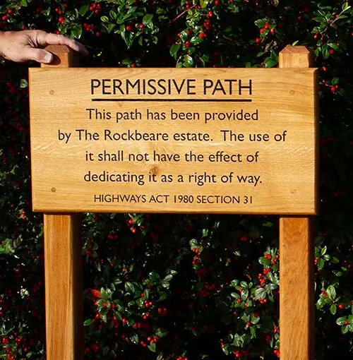 If you look carefullly you can see the wooden plugs. Iroko Front Fixed Wooden Sign