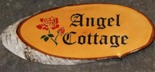 Rustic Wooden Cottage Sign