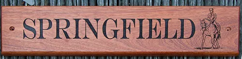 Sapele sign with picture