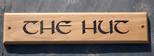 Simple Oak Sign