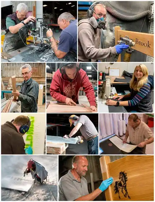 Sign Makers working Sign Makers working at The Sign Maker!