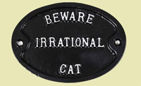 Beware irrational cat