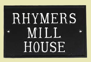 Large rectangle house sign